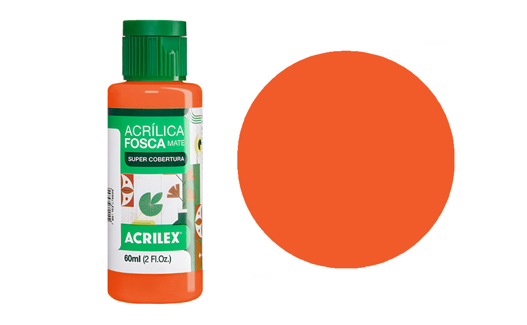 Tinta Acrilex — Cenoura (60 ml)