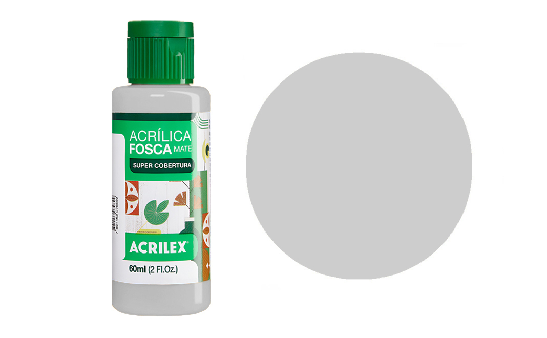 Tinta Acrilex — Cinza (60 ml)