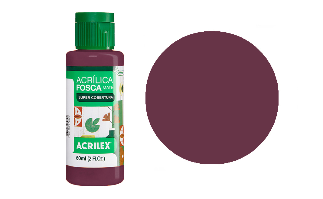 Tinta Acrilex — Vinho (60 ml)