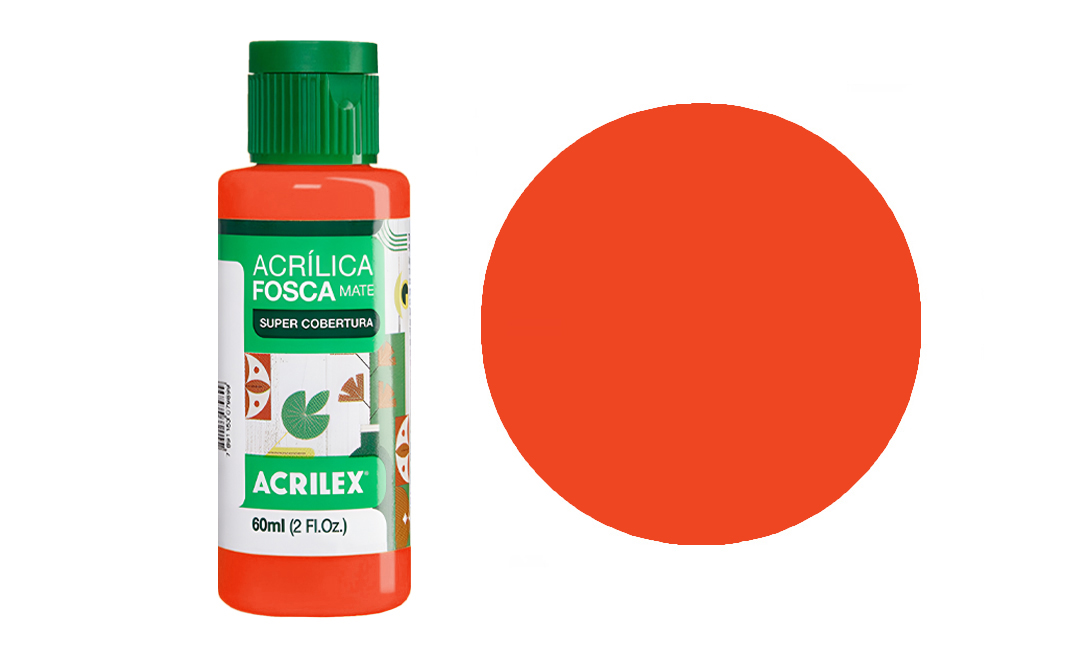 Tinta Acrilex — Laranja (60 ml)