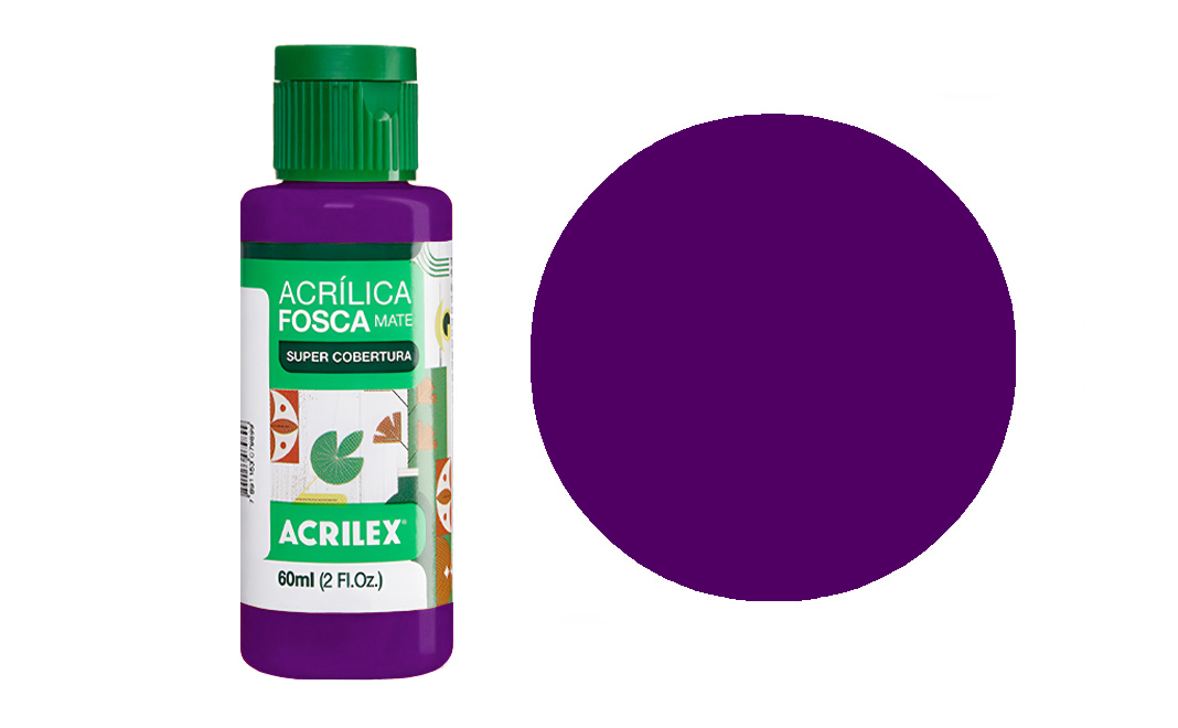 Tinta Acrilex — Violeta Escuro (60 ml)