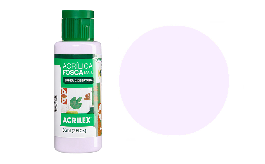 Tinta Acrilex — Lilás Bebé (60 ml)