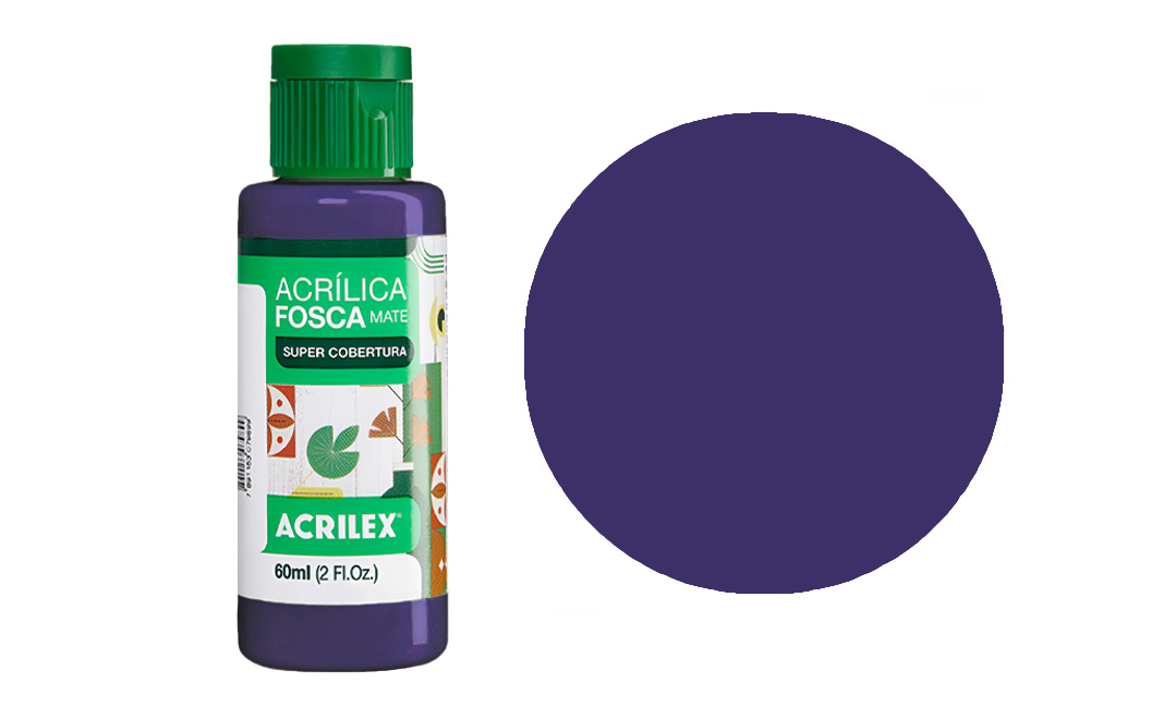 Tinta Acrilex — Violeta Cobalto (60 ml)