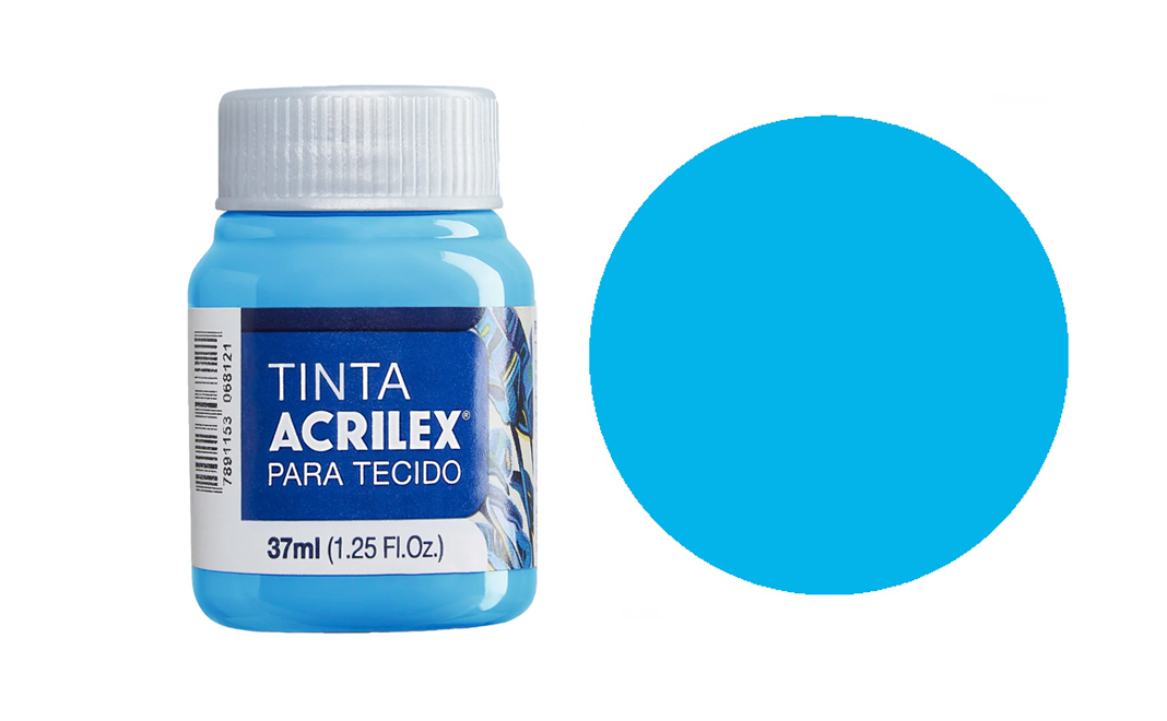 Tinta Acrilex — Azul Celeste (37 ml)