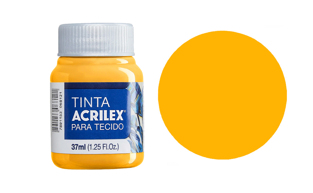 Tinta Acrilex — Amarelo Ouro (37 ml)