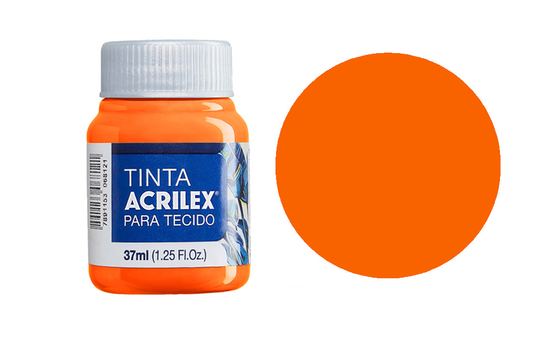 Tinta Acrilex — Laranja (37 ml)