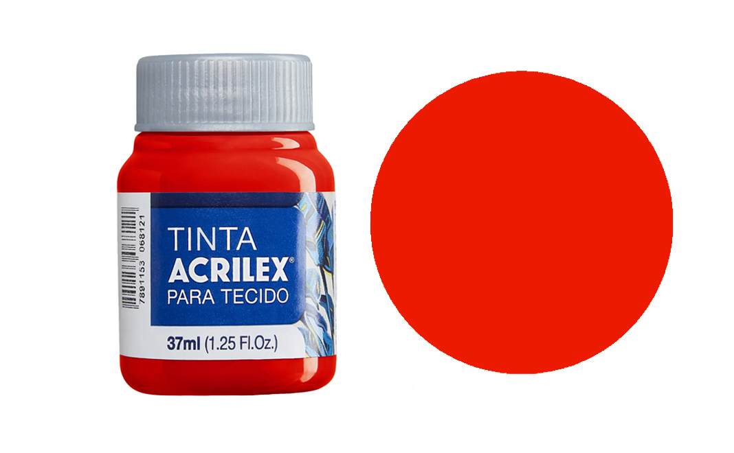 Tinta Acrilex — Vermelho Tomate (37 ml)