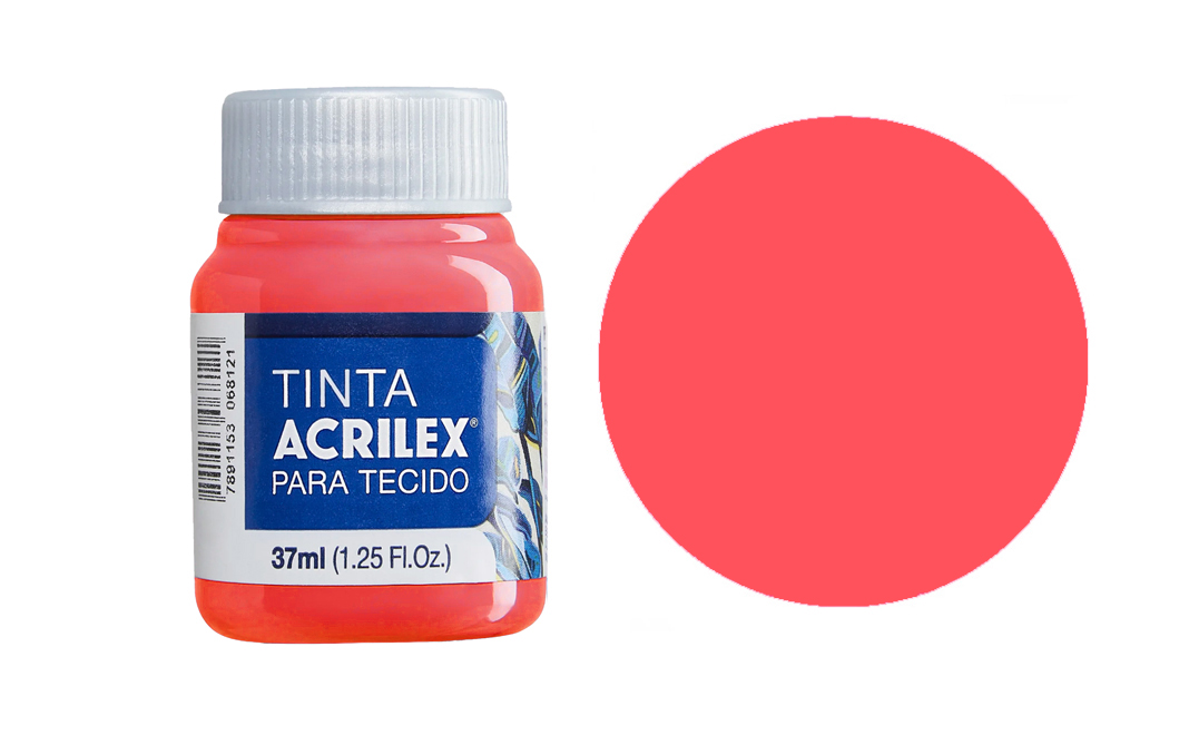Tinta Acrilex — Coral (37 ml)