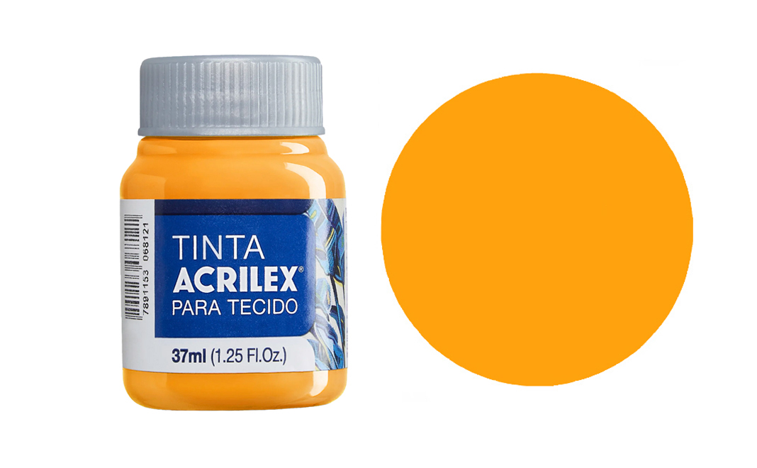 Tinta Acrilex — Amarelo Gema (37 ml)