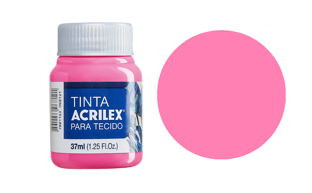 Tinta Acrilex — Rosa (37 ml)