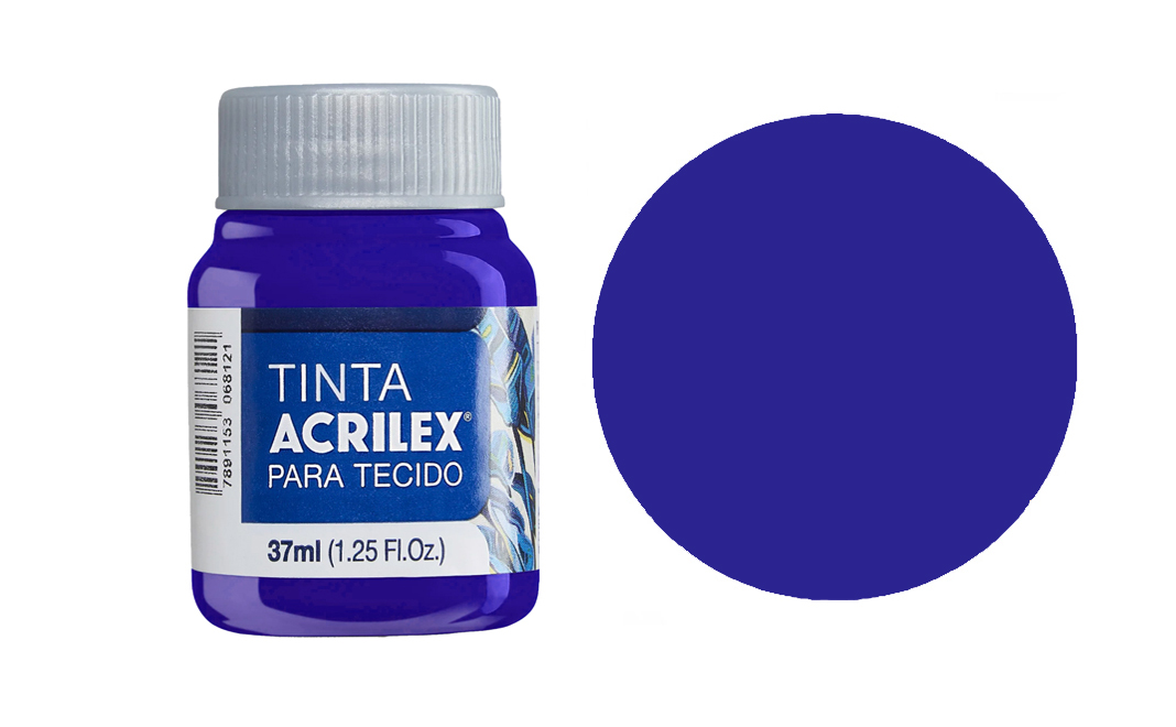 Tinta Acrilex — Azul Ultramar (37 ml)