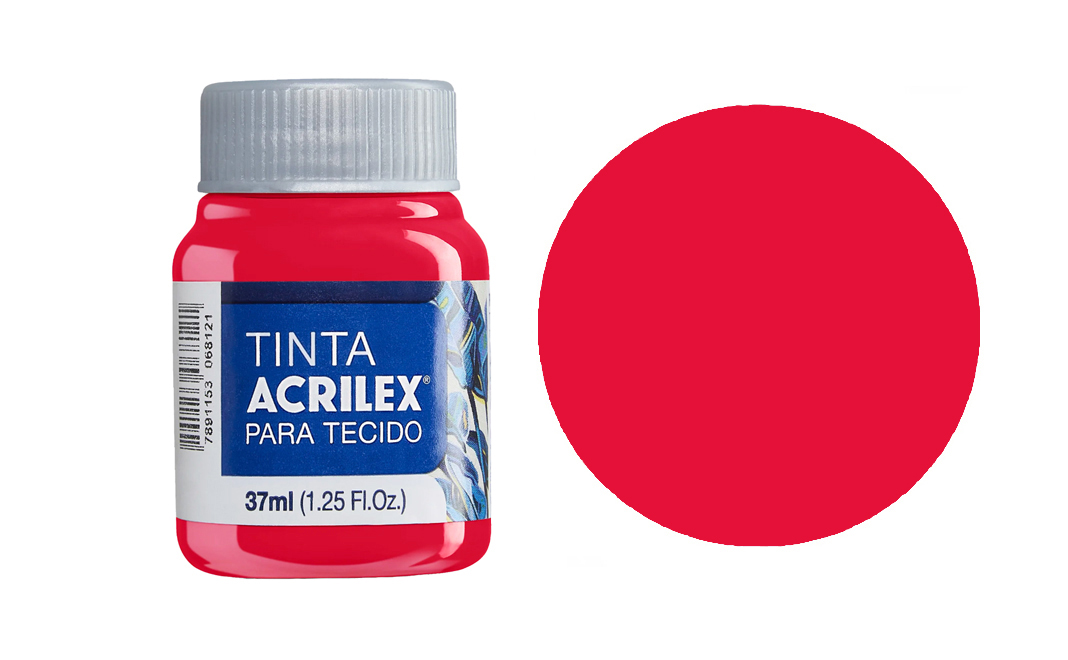 Tinta Acrilex — Vermelho Natal (37 ml)