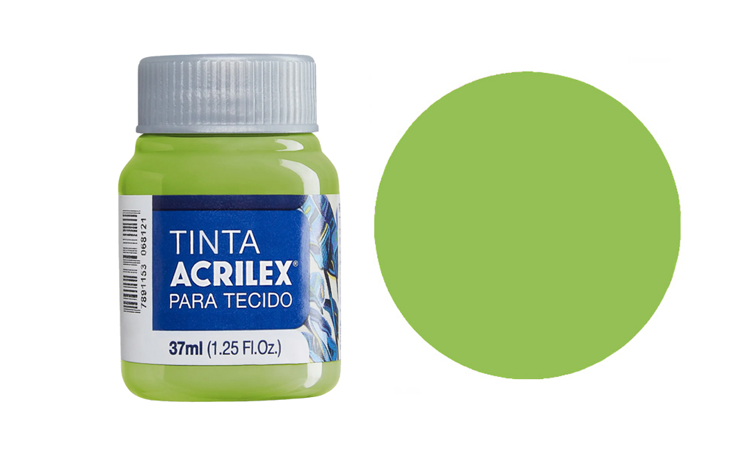 Tinta Acrilex — Verde Kiwi (37 ml)