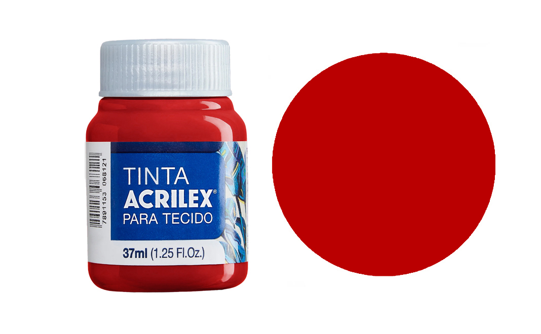 Tinta Acrilex — Vermelho Profundo (37 ml) 1