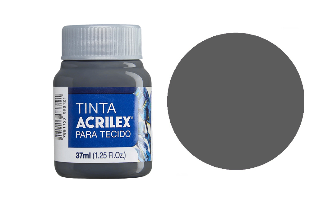 Tinta Acrilex — Cinza Chumbo (37 ml)