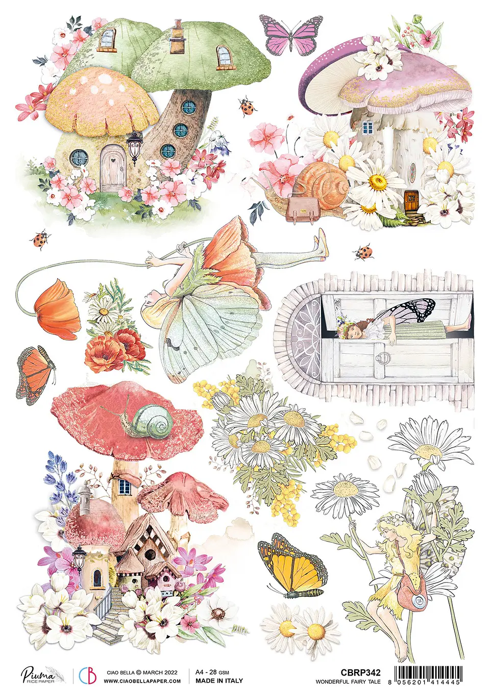 Papel de arroz A4 Ciao Bella — Wonderful Fairy Tale — CBRP342 1