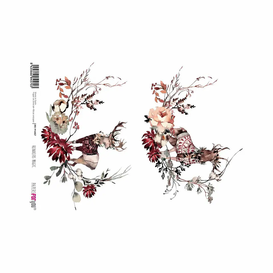 Papel de arroz A4 Papers for You — Christmas — Grinaldas de Natal — PFY-4457 1