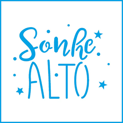 Stencil Litoarte 10×10 cm — STX-378
