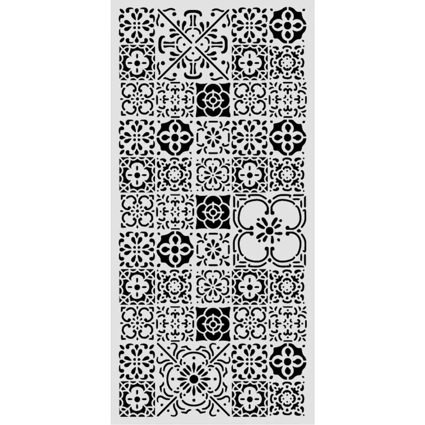 Stencil Stamperia 12×25 cm — All Around tile (KSTDL160) 1