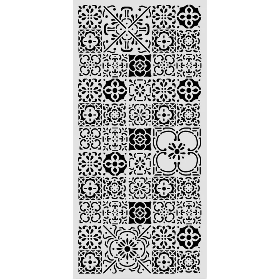 Stencil Stamperia 12×25 cm — All Around tile (KSTDL160) 1