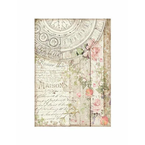 Papel de arroz Stamperia A4 — Casa Granada — Maisons