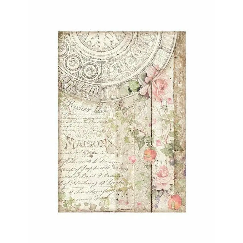 Papel de arroz Stamperia A4 — Casa Granada — Maisons 1