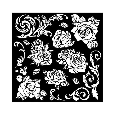 Stencil Stamperia 18×18 cm — KSTDQ104