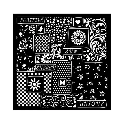 Stencil Stamperia 18×18 cm — KSTDQ084