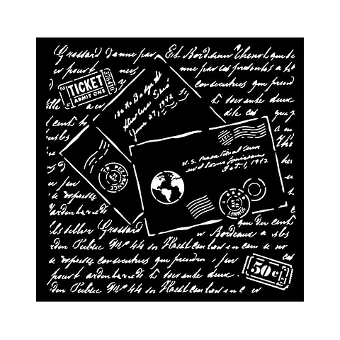 Stencil Stamperia 18×18 cm — KSTDQ083
