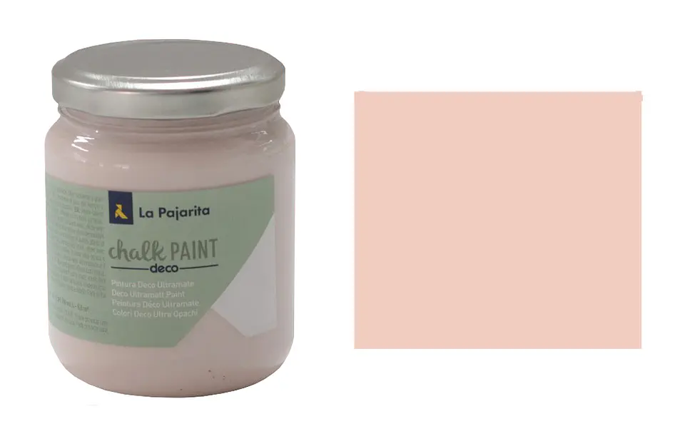 Tinta Chalk Paint La Pajarita 175 ml — CP-07 Rosa Capricho 1