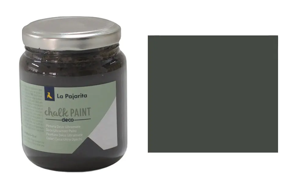 Tinta Chalk Paint La Pajarita 175 ml — CP-27 Casi Negro 1