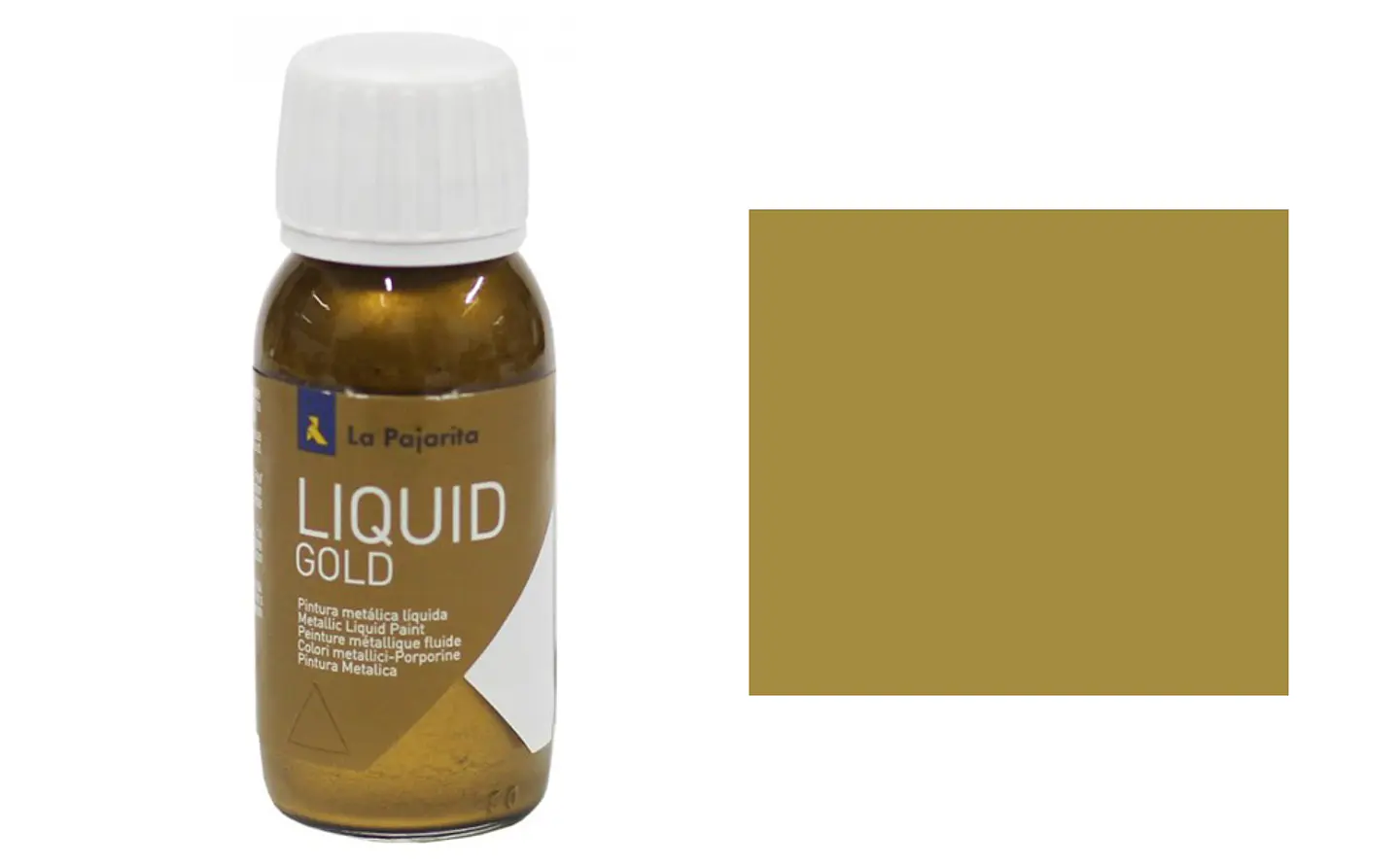 Tinta Metálica Líquida La Pajarita 50 ml — O-06 Ouro Limão 1