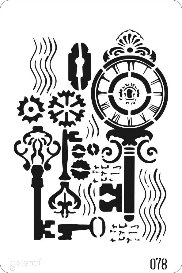 Stencil LG 20 × 30 cm — 078 CHAVES 1