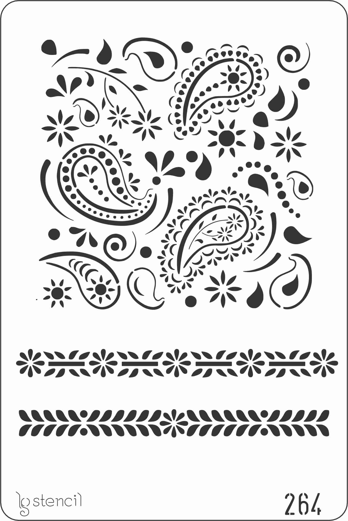 Stencil LG 20 × 30 cm — 264 ARABESCOS 1