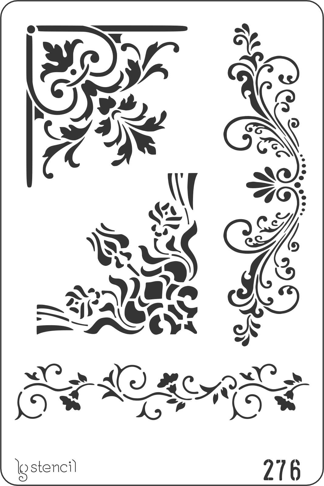 Stencil LG 20 × 30 cm — 276 CANTOS 1