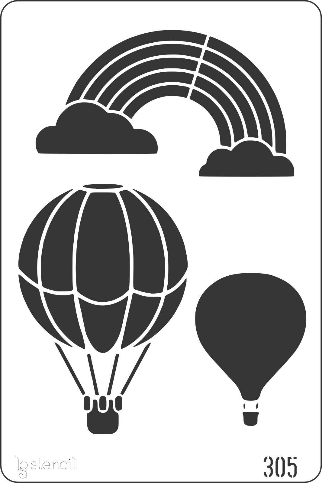 Stencil LG 20 × 30 cm — 305 CEU 1