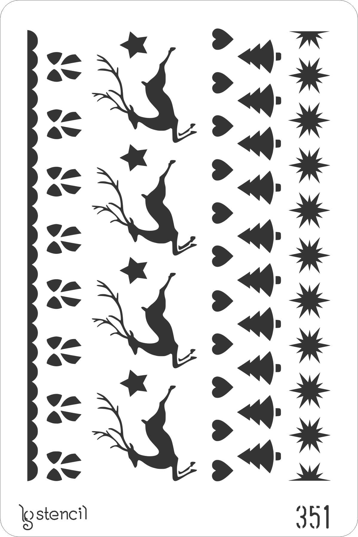 Stencil LG 20 × 30 cm — 351 MOTIVOS NATAL
