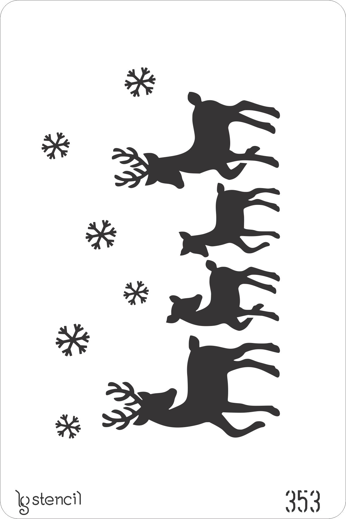 Stencil LG 20 × 30 cm — 353 RENAS