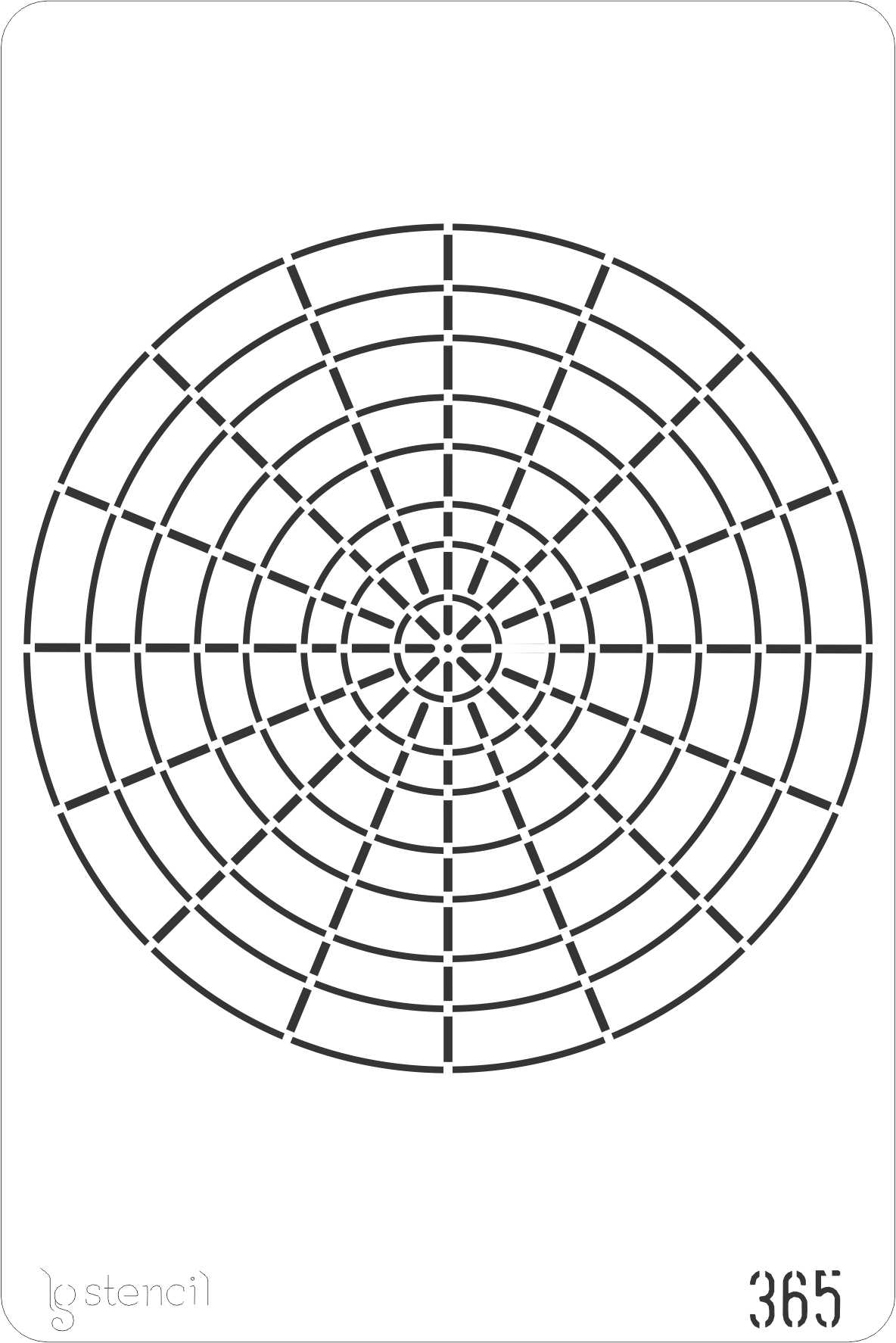 Stencil LG 20 × 30 cm — 365 MATRIZ MANDALA