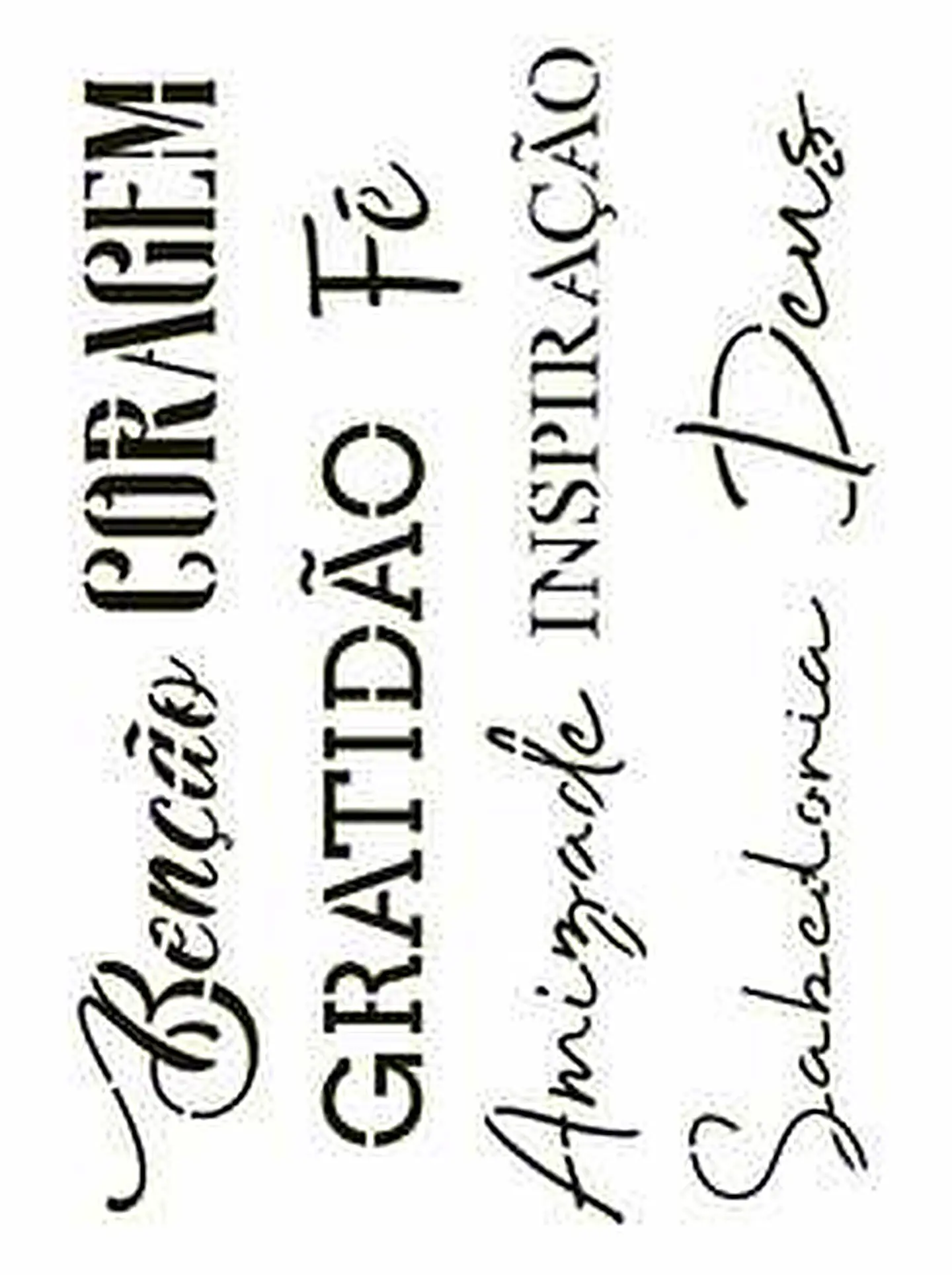 Stencil OPA 3311 — PALAVRAS LETTERING III 1