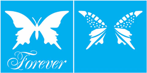 Stencil OPA 1371 — BORBOLETA FOREVER