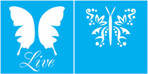 Stencil OPA 1372 — BORBOLETA LIVE