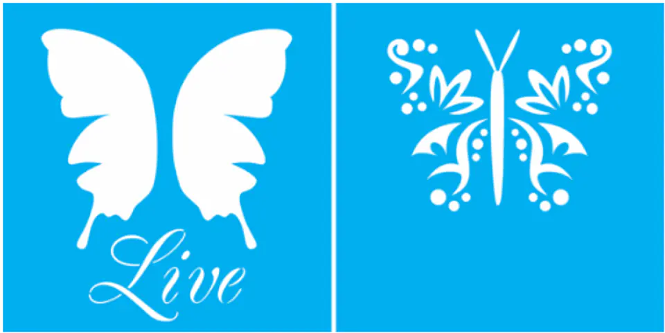 Stencil OPA 1372 — BORBOLETA LIVE 1