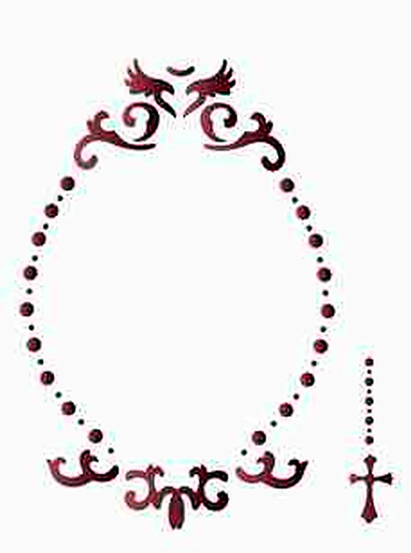 Stencil OPA 2175 — RELIGIÃO MOLDURA CELESTIAL 1