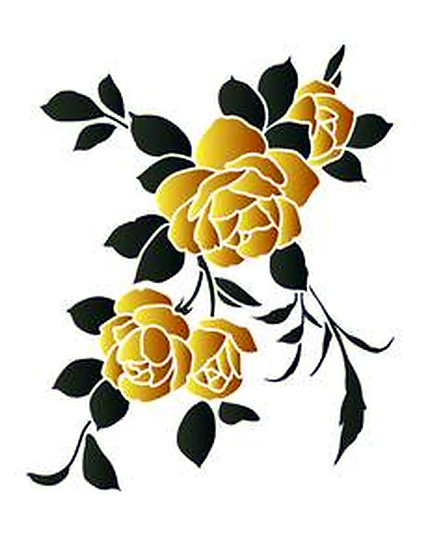 Stencil OPA 3392 — FLORES ROSAS II 1