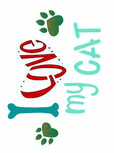 Stencil OPA 2209 — PET I LOVE MY CAT