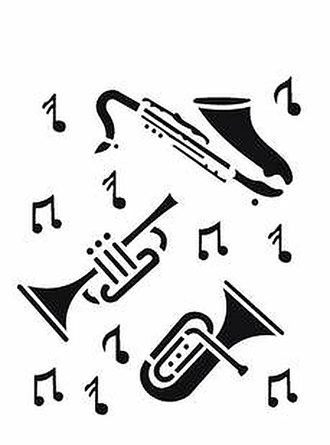 Stencil OPA 426 — INSTRUMENTOS MUSICAIS