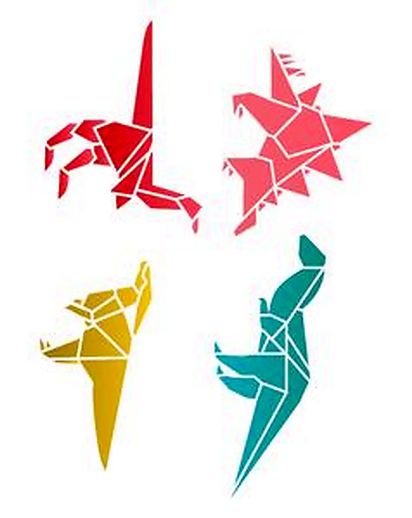 Stencil OPA 3121 — INFANTIL DINOSSAURO ORIGAMI 1