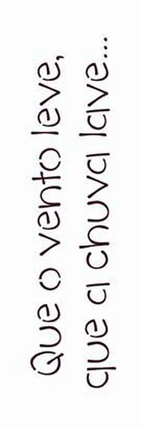 Stencil OPA 2430 — FRASE QUE O VENTO LEVE