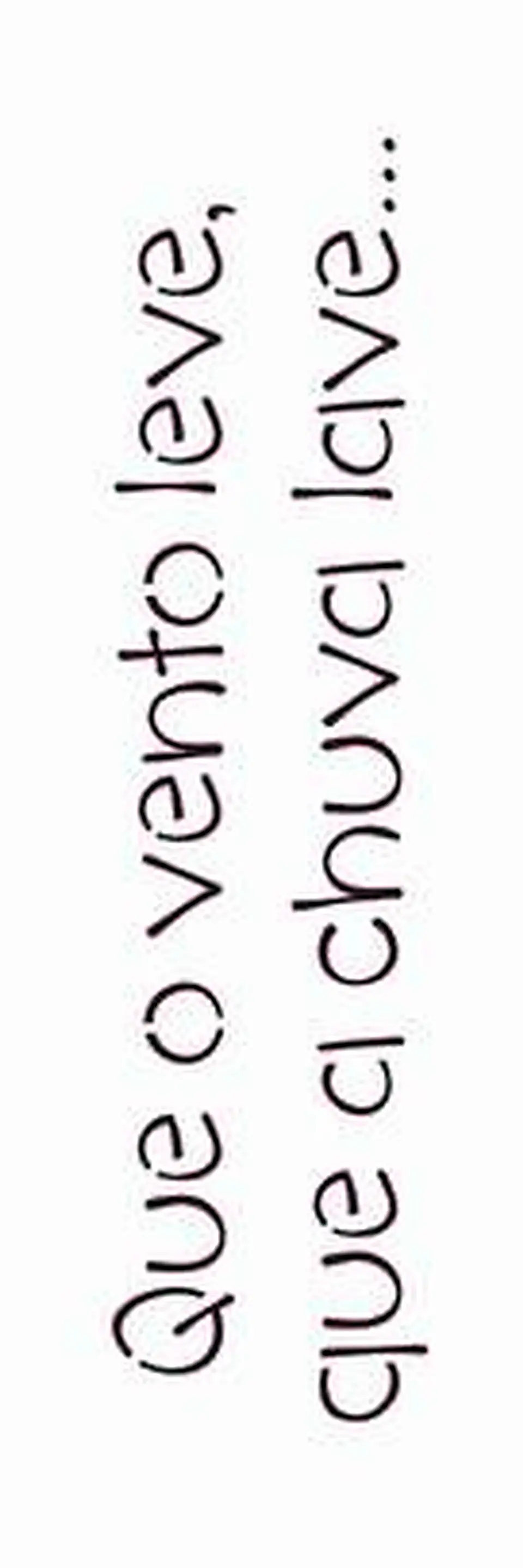 Stencil OPA 2430 — FRASE QUE O VENTO LEVE 1